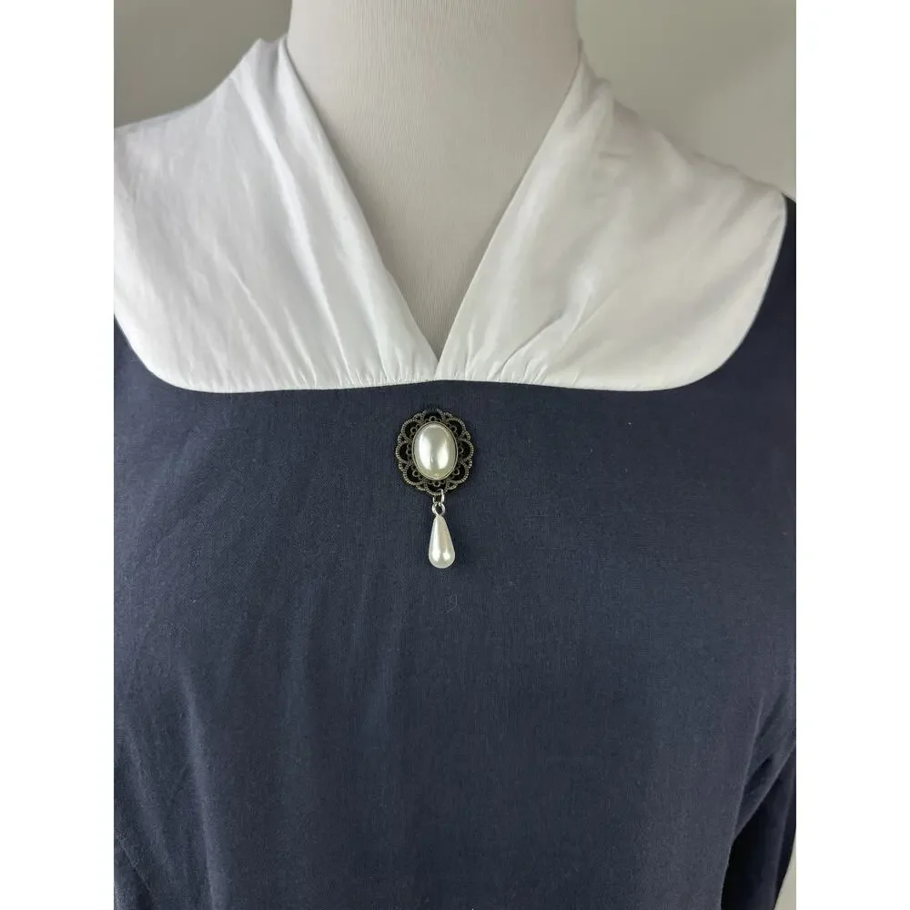 Scarlet Darkness Colonial Prairie Renaissance Ren Fair Costume Dress Cosplay 2XL - Picture 4 of 15